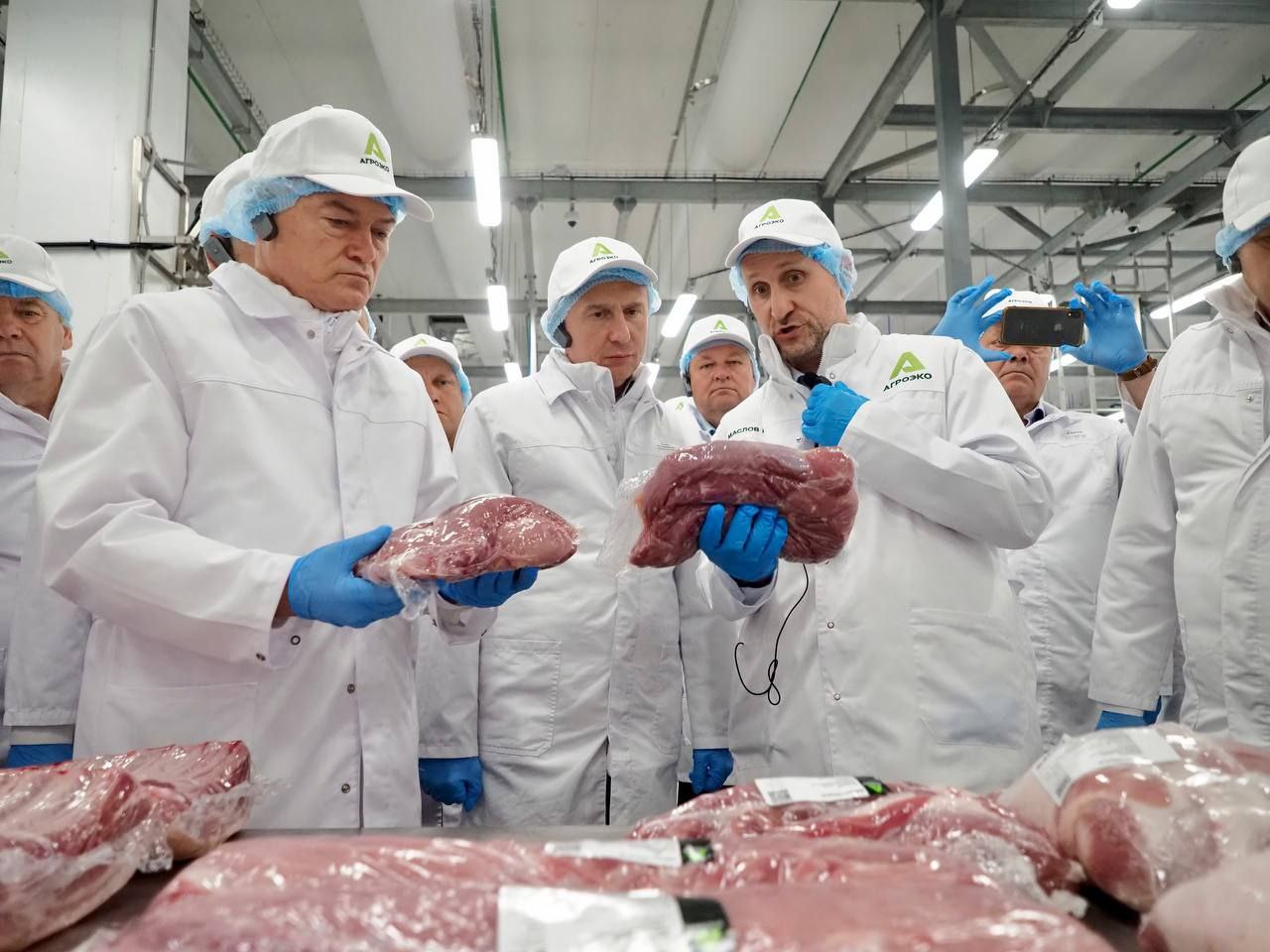 Мясоперерабатывающее предприятие АГРОЭКО приняло высокопоставленных гостей
